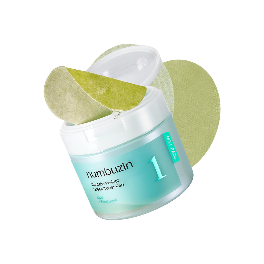 NUMBUZIN No.1 Centella Re-Leaf Green Toner Pad - raminantys diskeliai veidui