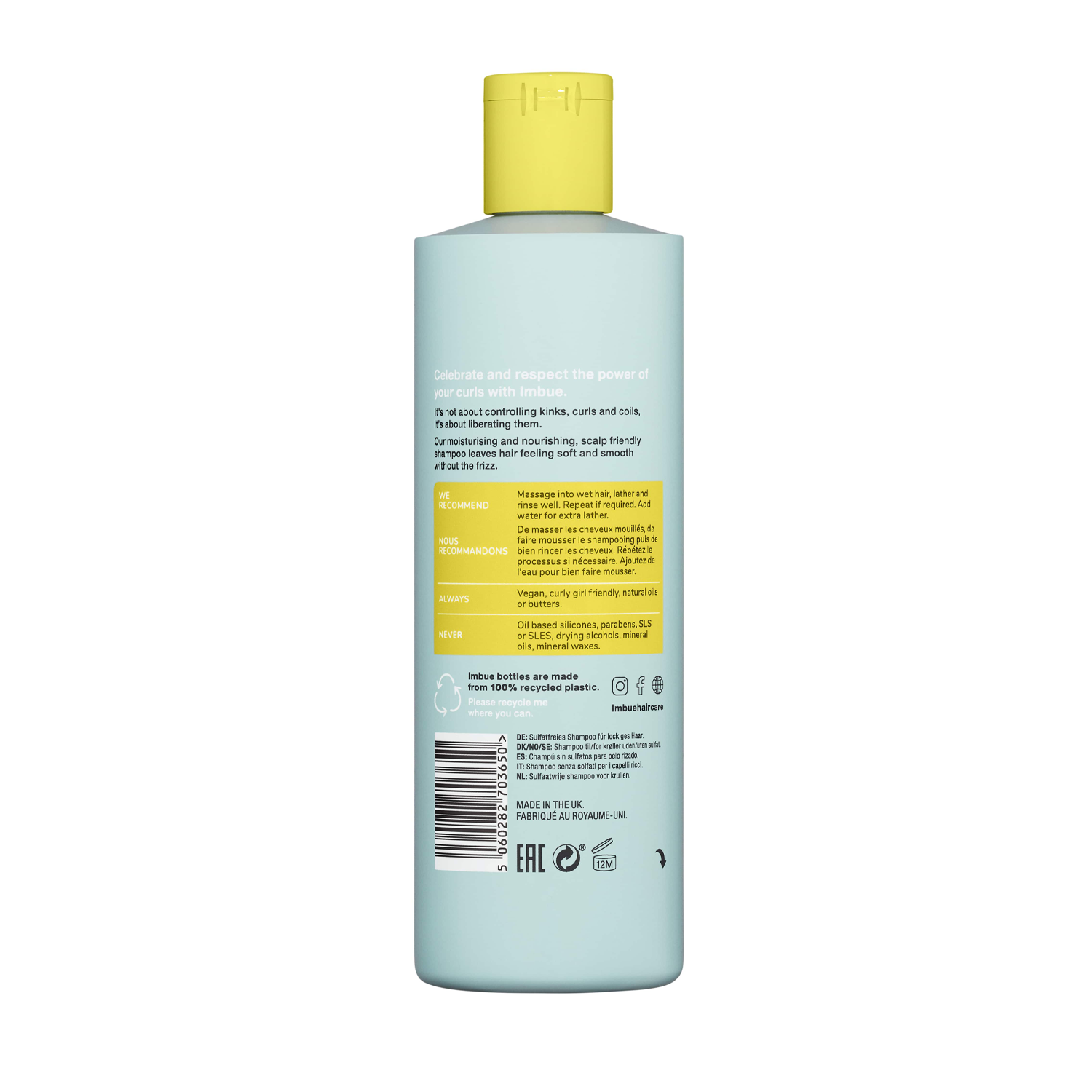 IMBUE Curl Liberating Shampoo - šampūnas garbanoms