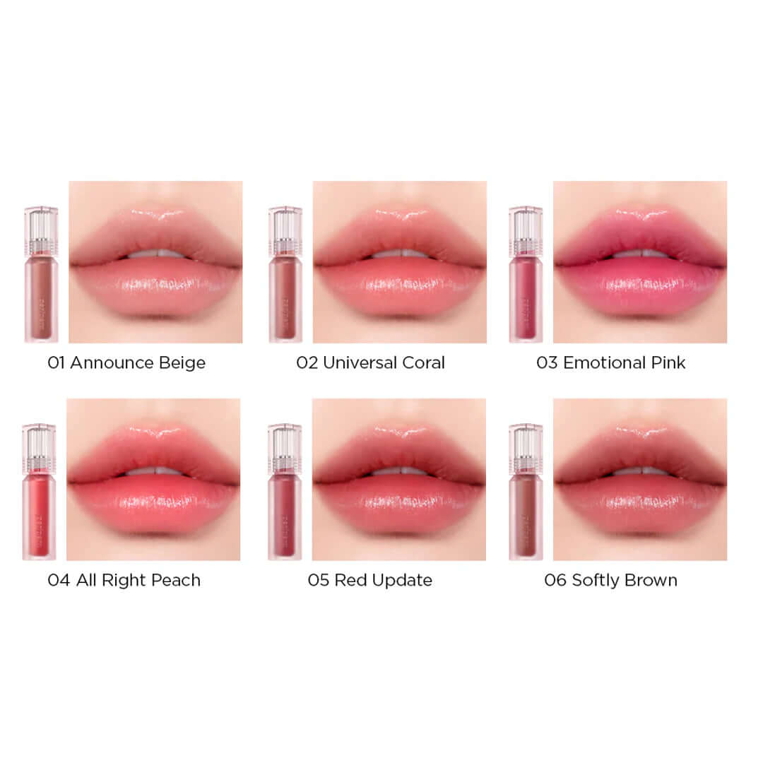 PERIPERA Water Bare Tint skysti lūpų dažai