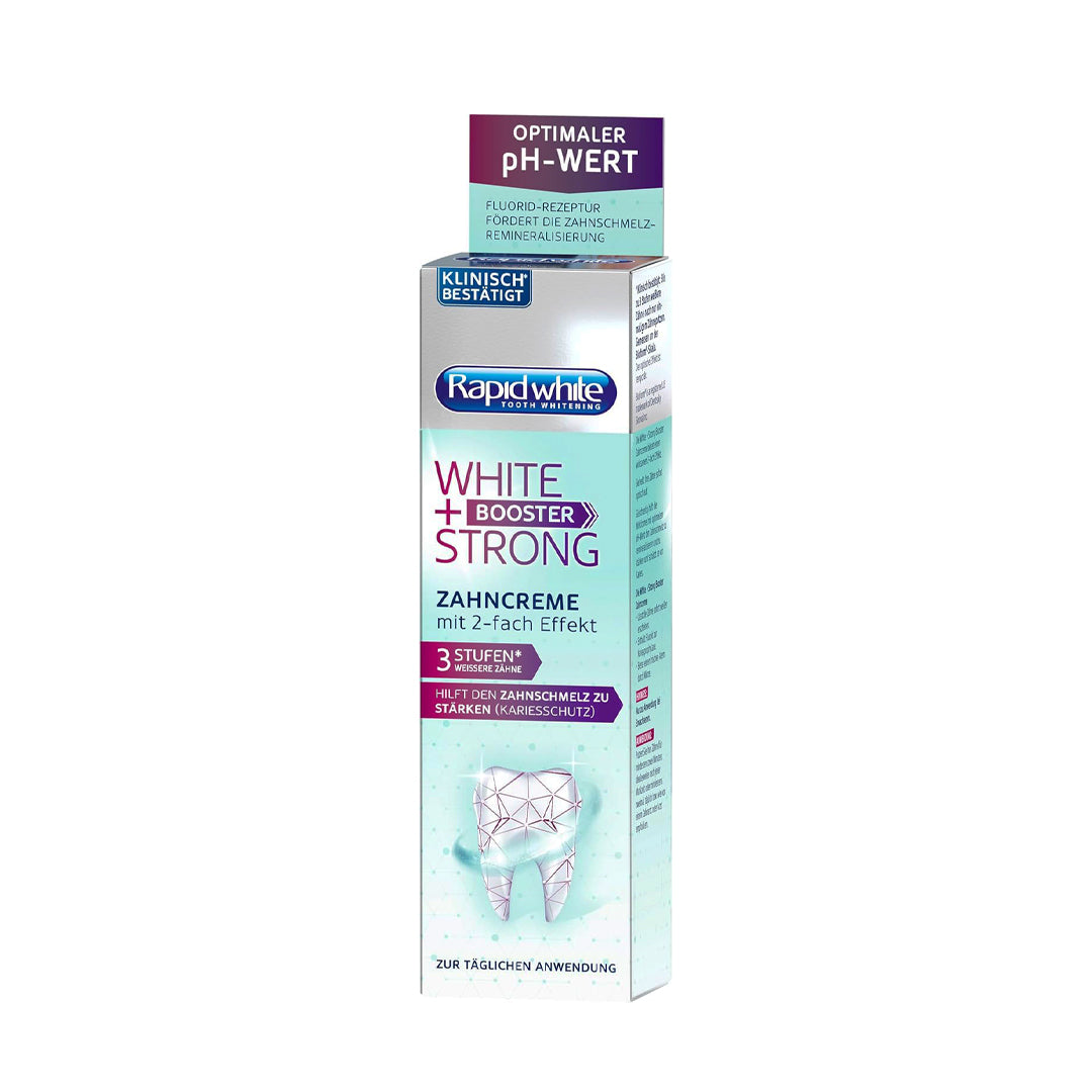 RAPID WHITE „White + Booster Strong“ - balinamoji dantų pasta
