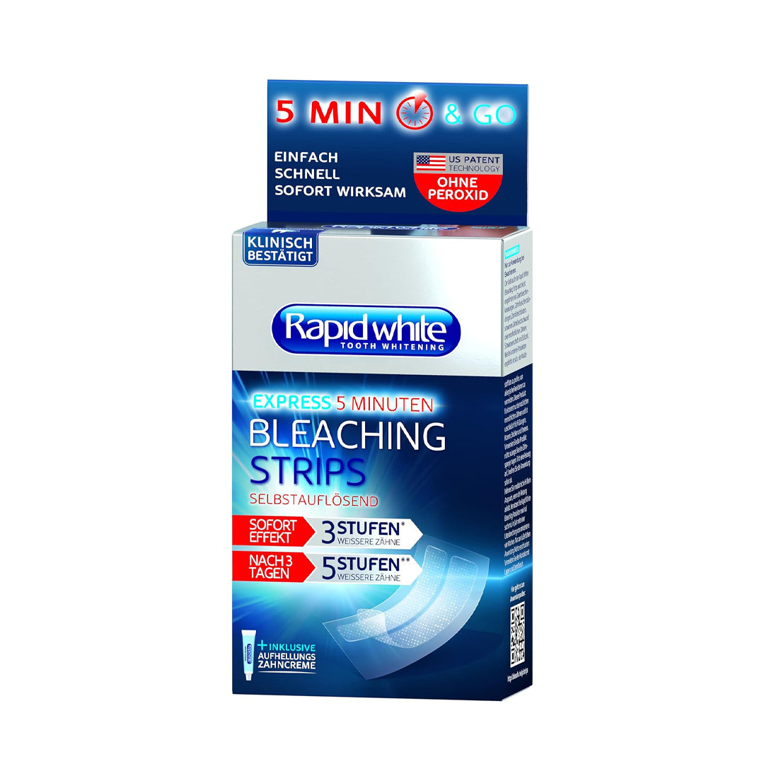 RAPID WHITE Bleaching Strips - balinamosios juostelės, 6 juostelių