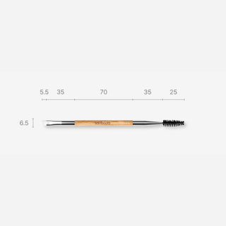 SONBODA 13 Dual Eyebrow Vegan Brush - šepetėlis antakiams
