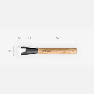 SONBODA 16 Square Foundation Vegan Brush - kvadratinis šepetėlis makiažo pagrindui