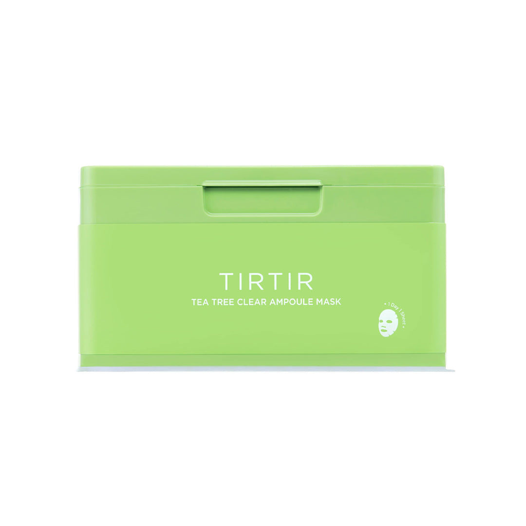 TIRTIR Tea Tree Clear Ampoule Mask – lakštinės veido kaukės, 30vnt.
