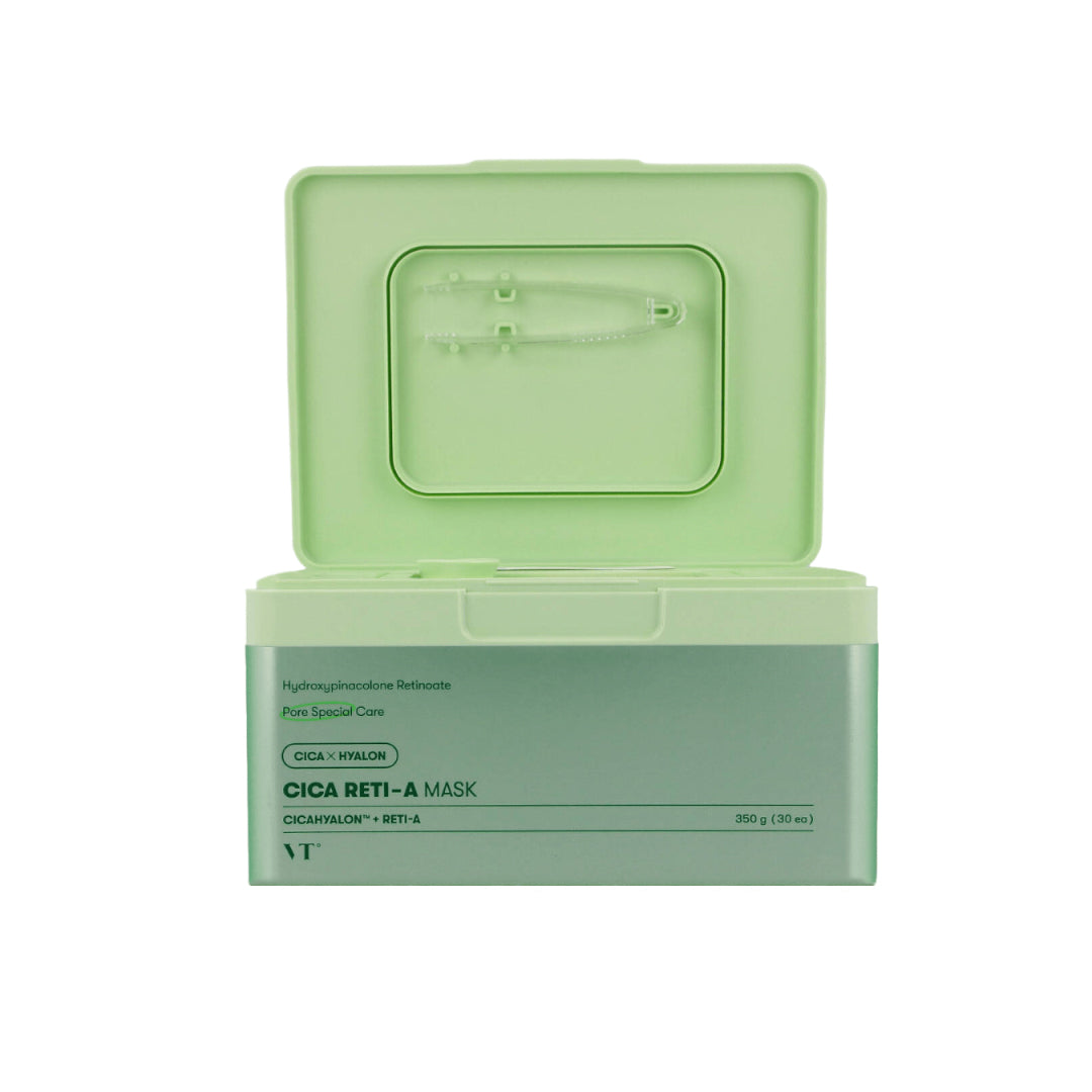 VT Cosmetics CICA Reti-A kaukė - veido kaukės, 30 vnt.