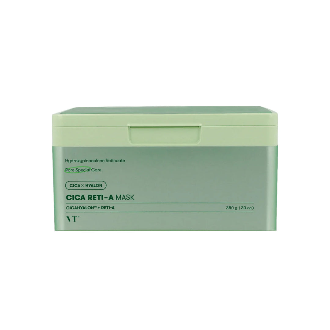 VT Cosmetics CICA Reti-A kaukė - veido kaukės, 30 vnt.