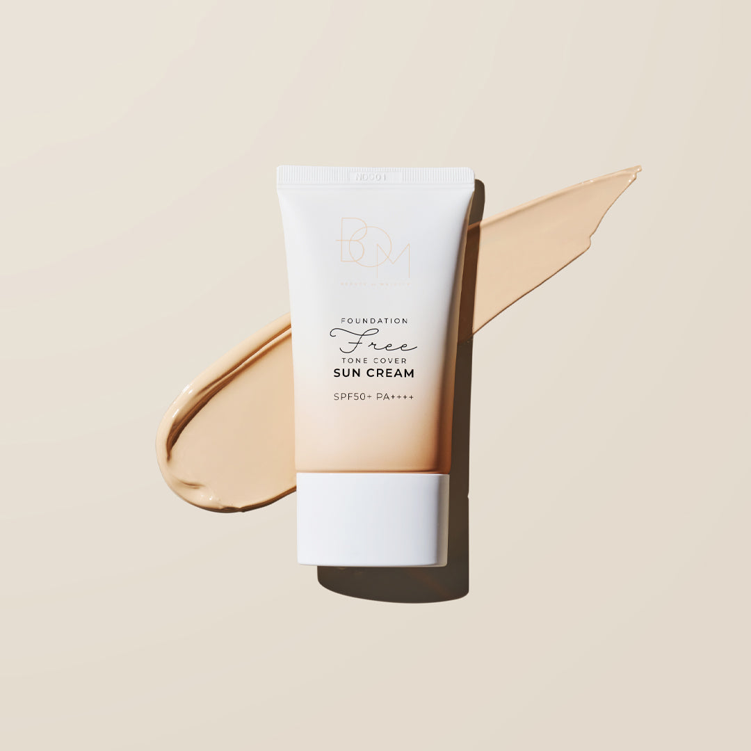 BOM Foundation-Free SPF50+PA++++ spalvą suteikiantis kremas nuo saulės
