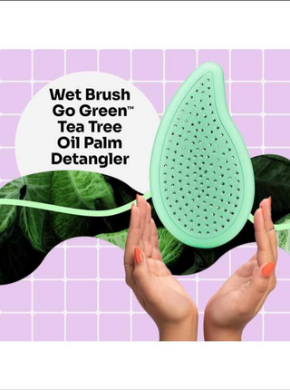 Wetbrush Go Green Palm šepetys - Tea Tree Oil