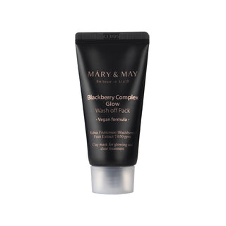 MARY&MAY Vegan Blackberry Complex Glow Wash off Pack – skaistinanti molio kaukė